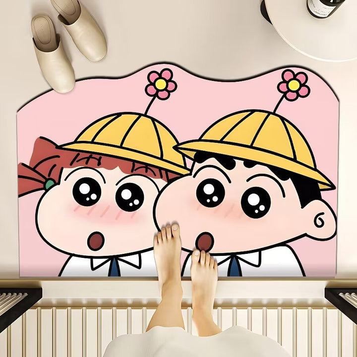 Playful Cartoon-Themed Floor Mat Kalsten