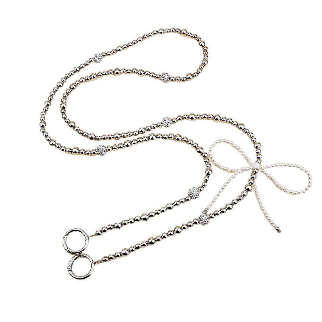 Elegant Pearl and Silver Necklace Kalsten
