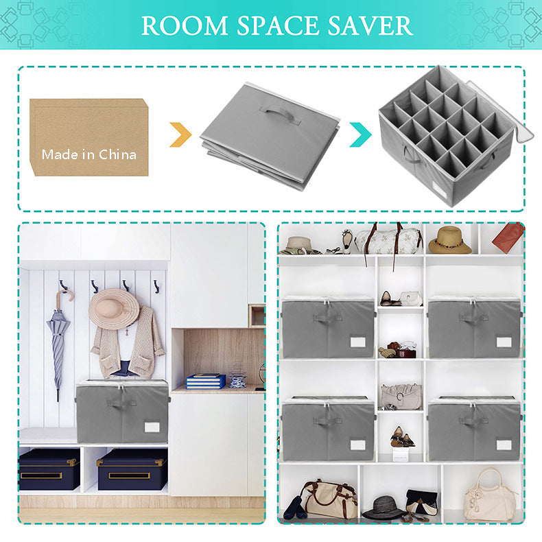 Multifunctional shoe storage box with compartments Kalsten