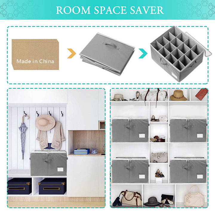 Multifunctional shoe storage box with compartments Kalsten