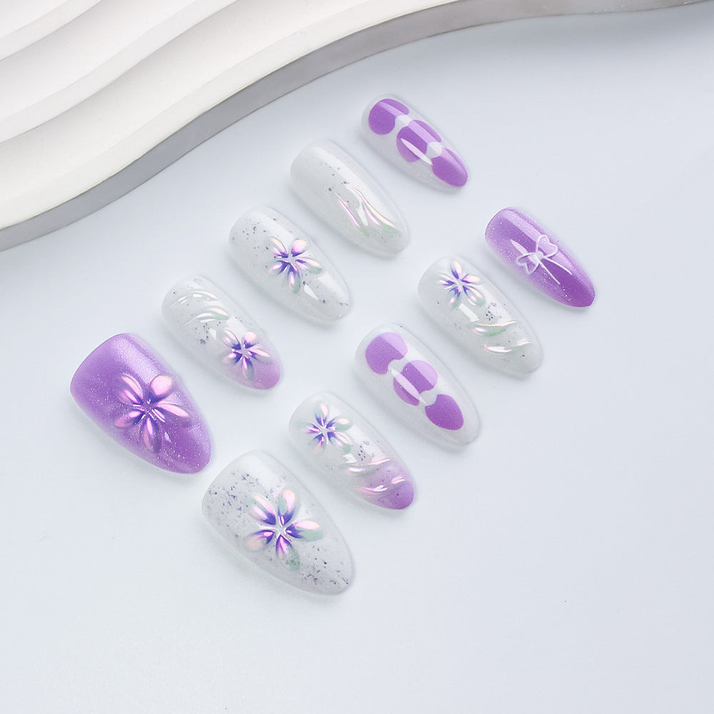 Decorative Floral Press-On Nail Collection Kalsten