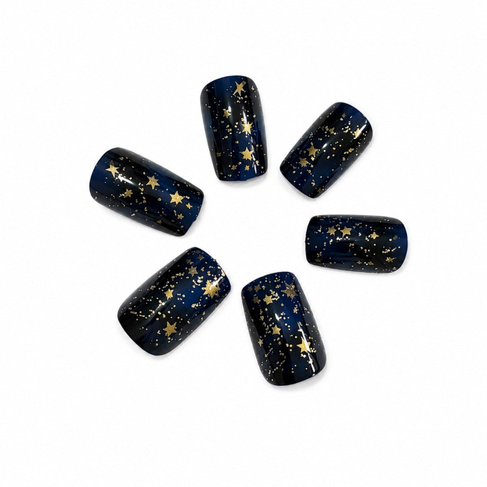 Elegant Artificial Nails In Luxurious Star Design Kalsten