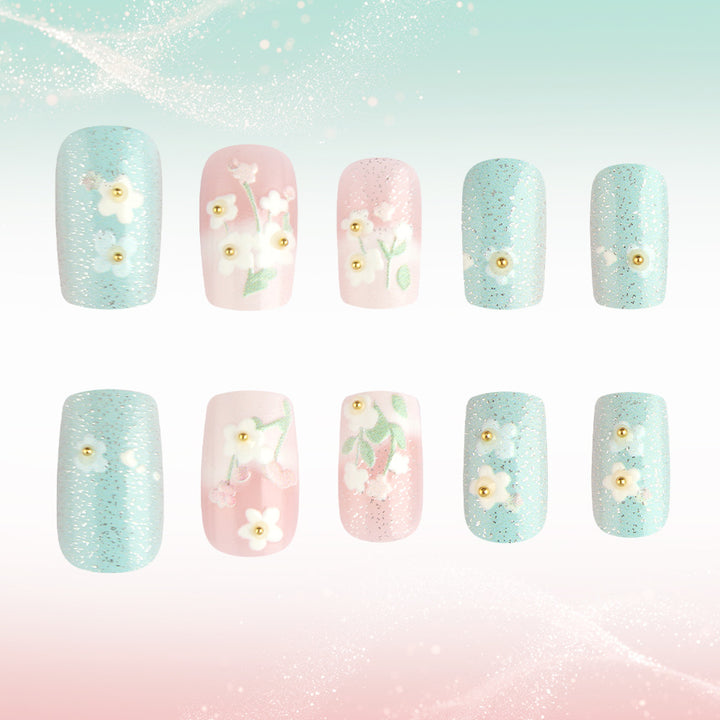 Floral Garden Press-On Nail Art Kalsten
