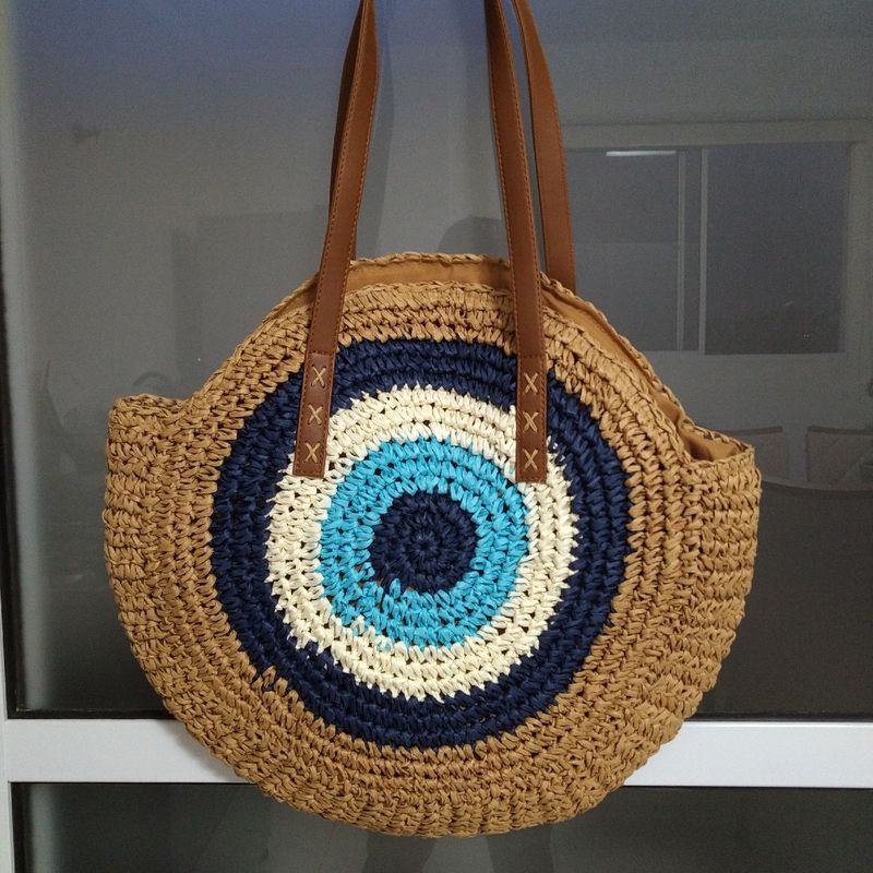 Round Macrame Beach Bag Kalsten