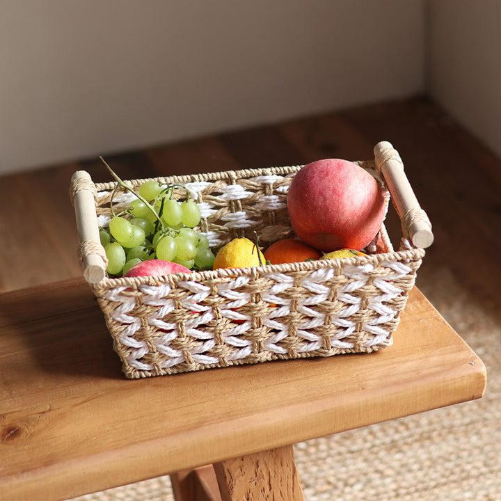 Handcrafted laundry basket made of natural material Kalsten
