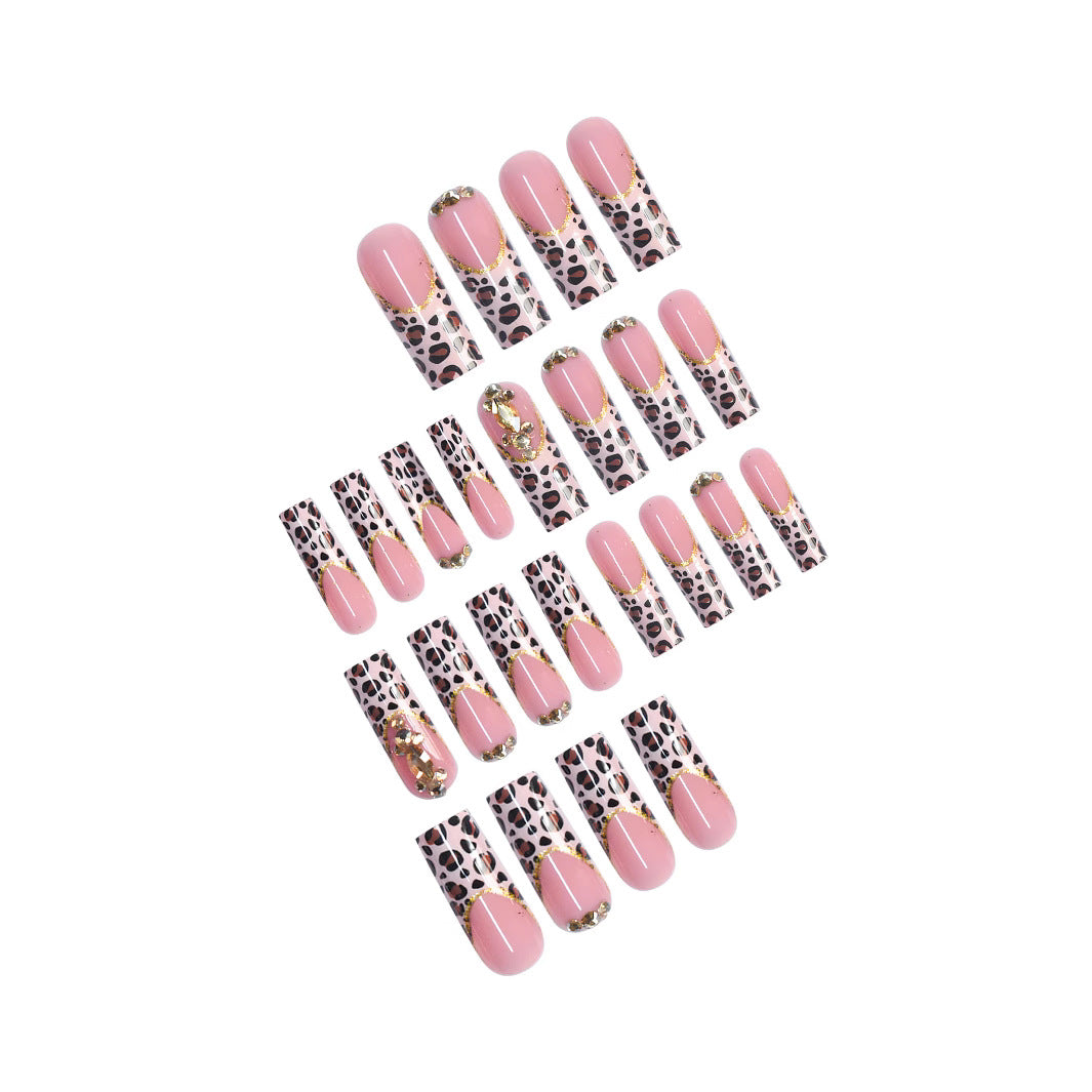 Luxury Leopard Print Press-On Nail Extensions Kalsten
