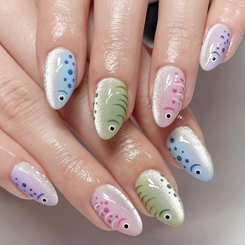 Creative nail art set with artistic patterns Kalsten