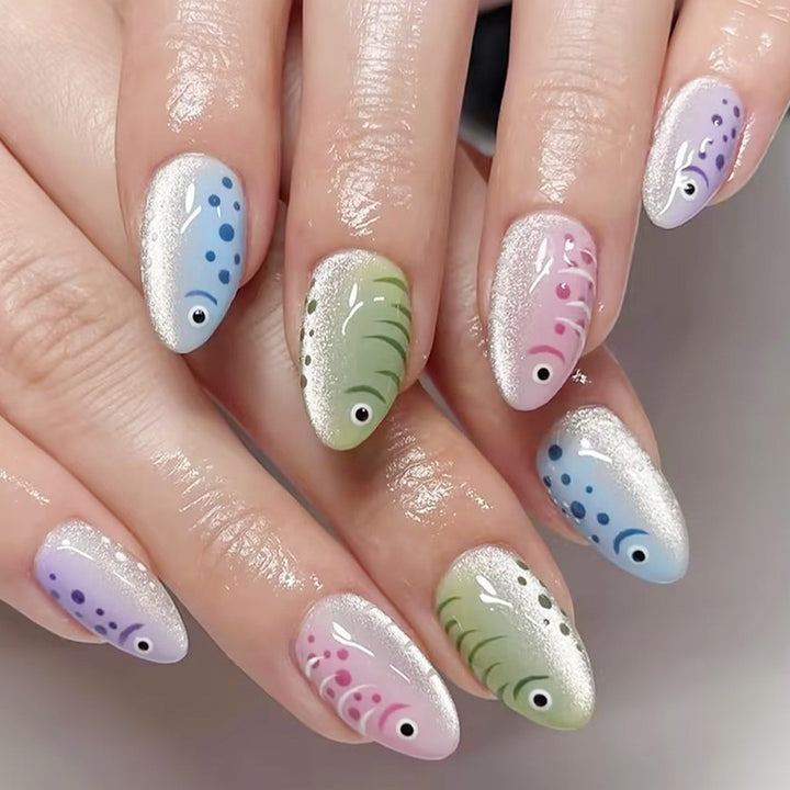 Creative nail art set with artistic patterns Kalsten