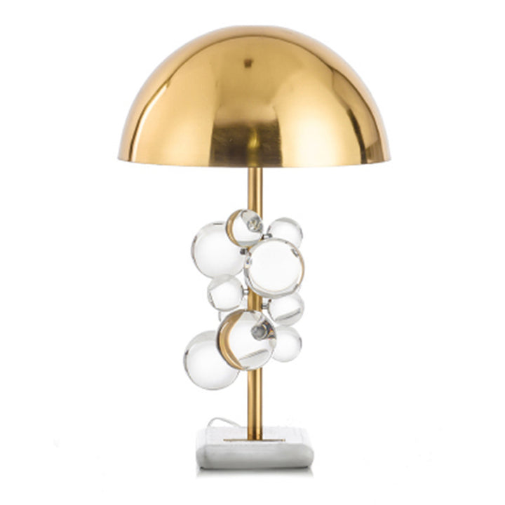 Artistic Table Lamp with Decorative Glass Spheres