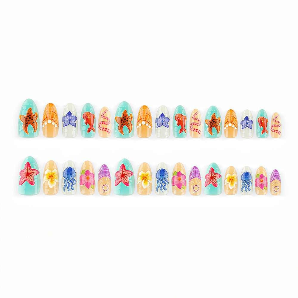 Artificial nails with sea motif Kalsten