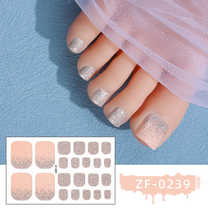 Sparkling Gel Toe Nail Wraps
