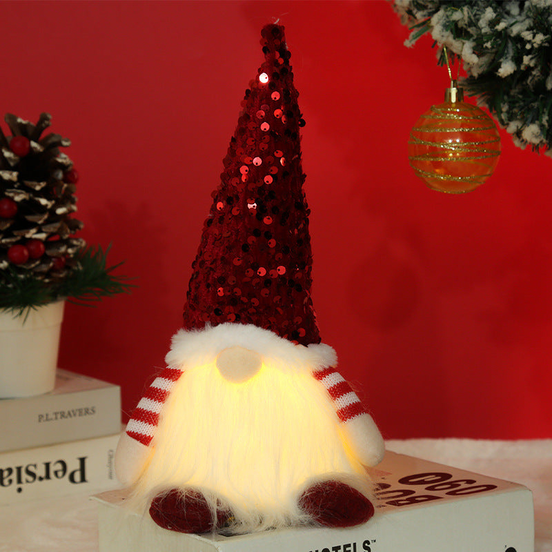 Decorative Christmas gnome with lighting Kalsten