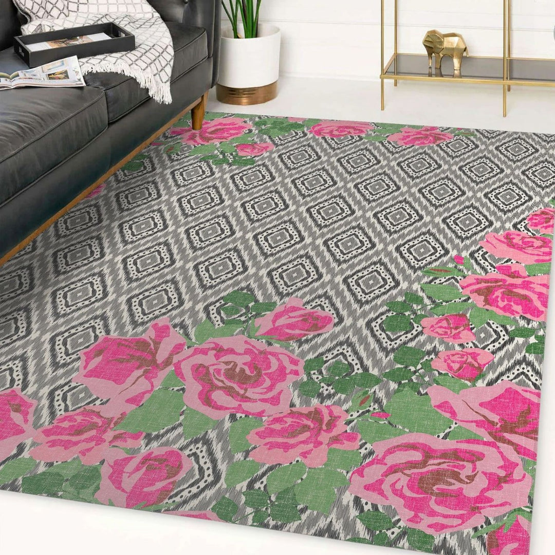 Floral Patterned Area Rug Kalsten