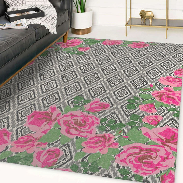 Floral Patterned Area Rug Kalsten
