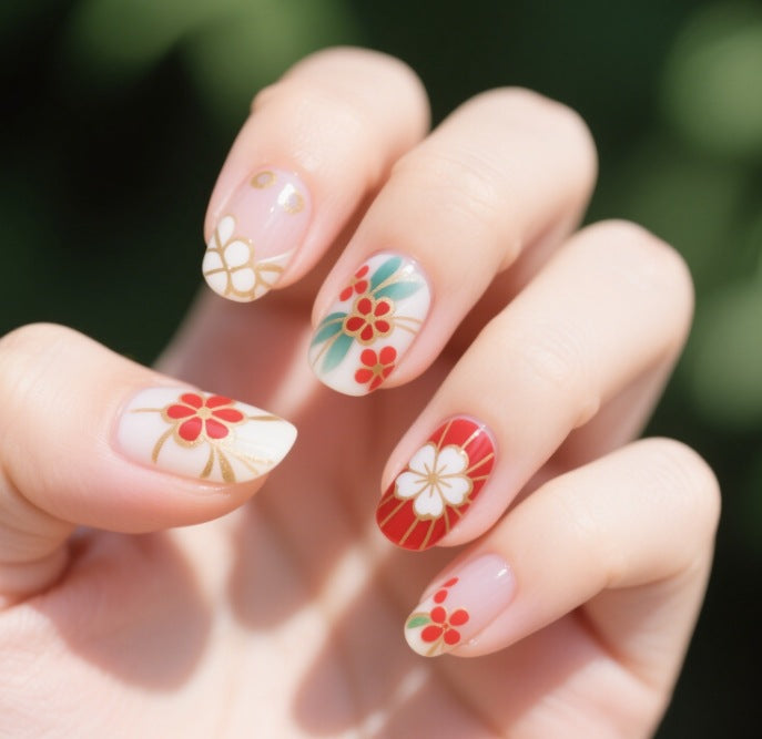Floral Gradient Nail Art Kit Kalsten