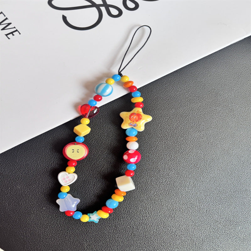 Funky Beaded Charm Lanyard Kalsten