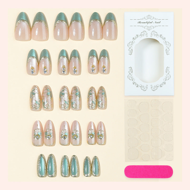 Decorative Floral Art Press-On Nail Set kalsten