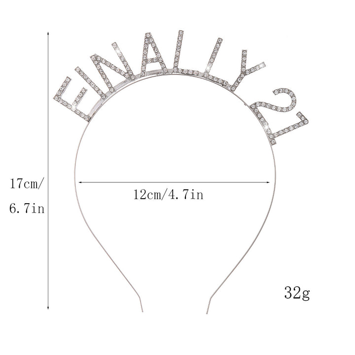 Women's Glittering Hairband with Inscription Kalsten