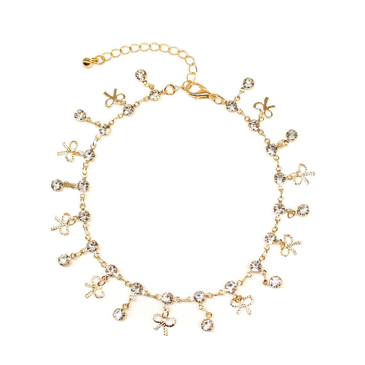 Delicate Crystal Charm Ankle Bracelet Kalsten