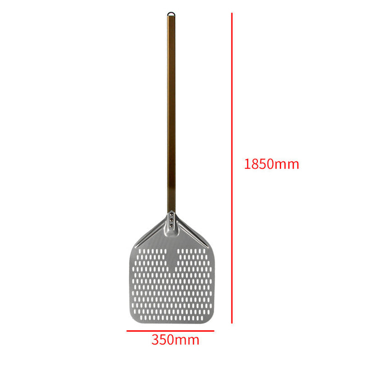 perforated aluminum pizza peel with extra-long ergonomic handle Kalsten