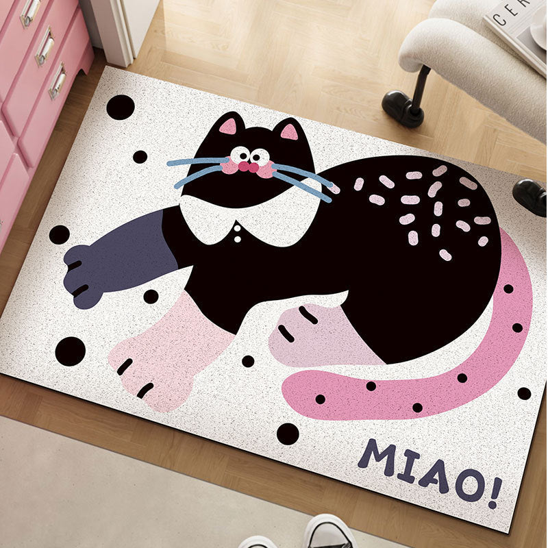 Playful Cat-Themed Decorative Mat Kalsten