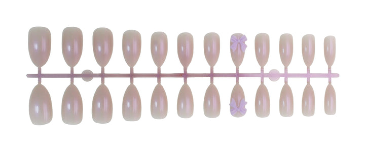 Artificial nail set with elegant bows and gentle design Kalsten