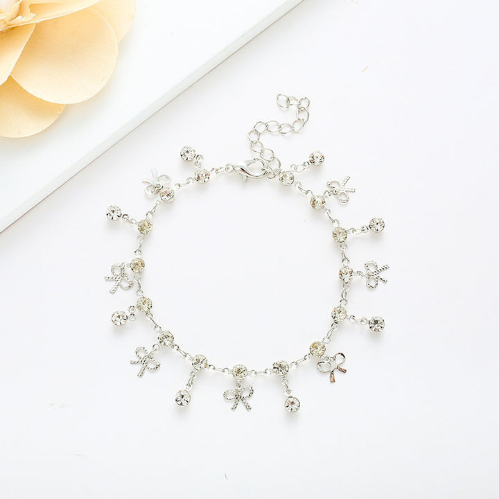 Crystal Bow Charm Bracelet Kalsten