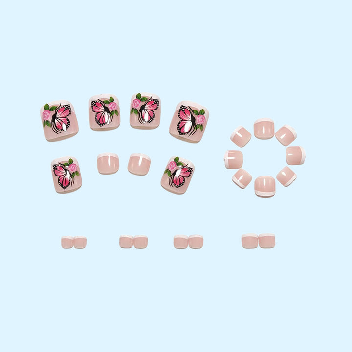 Nail art in creative butterfly design Kalsten