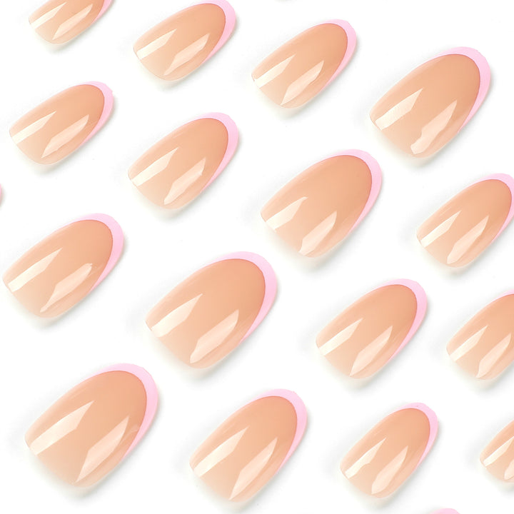 Shiny nail art with elegant French tips Kalsten