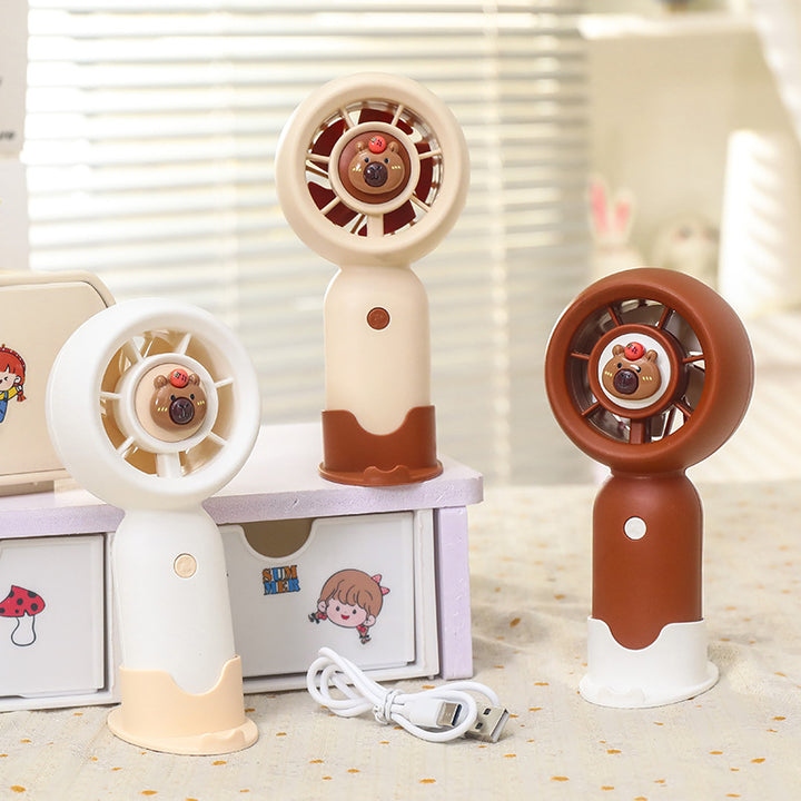 Portable hand fan with cute animal design Kalsten