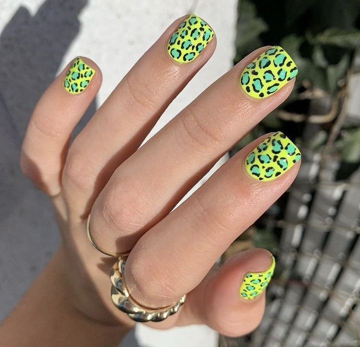 Artificial nails with animal leopard pattern Kalsten