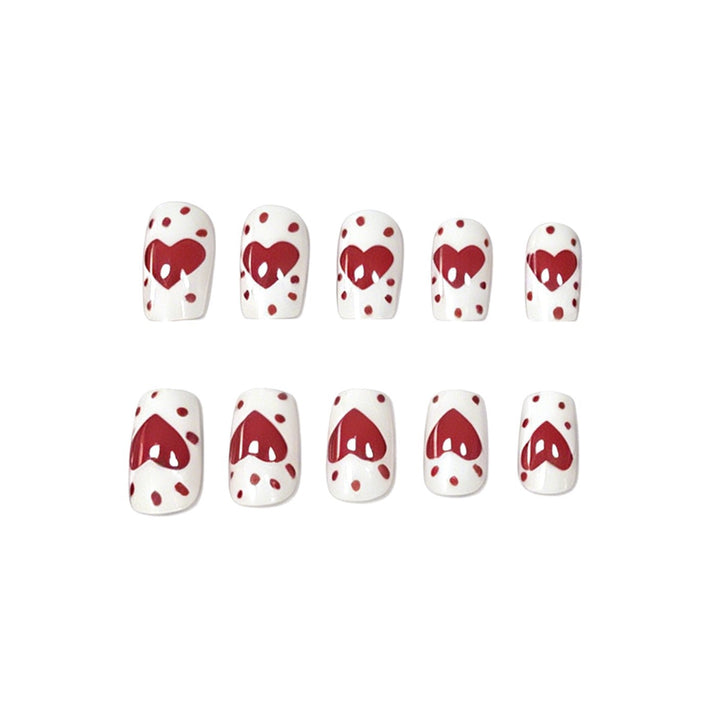 Romantic Heart Design Nail Art Kalsten