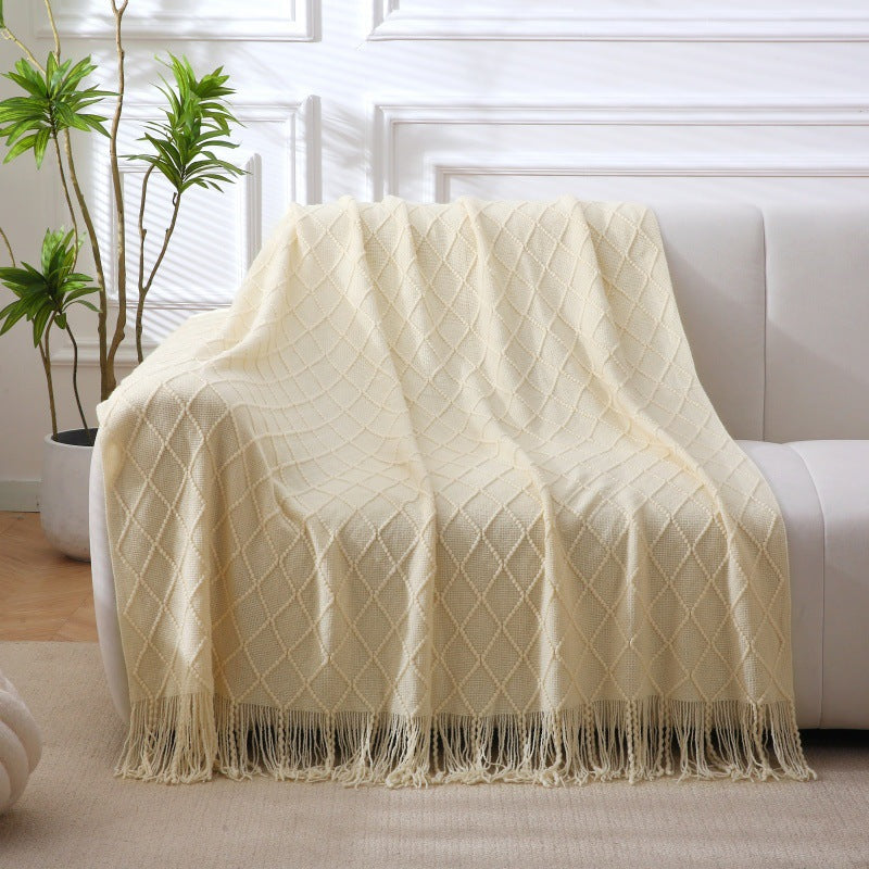 Woven Textured Throw Blanket
