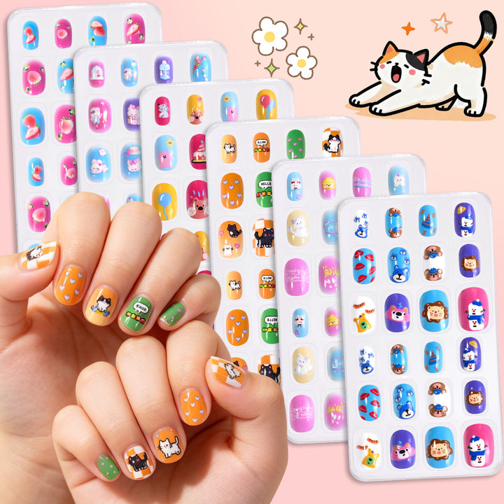 Creative Cartoon-Themed Press-On Nail Collection Kalsten