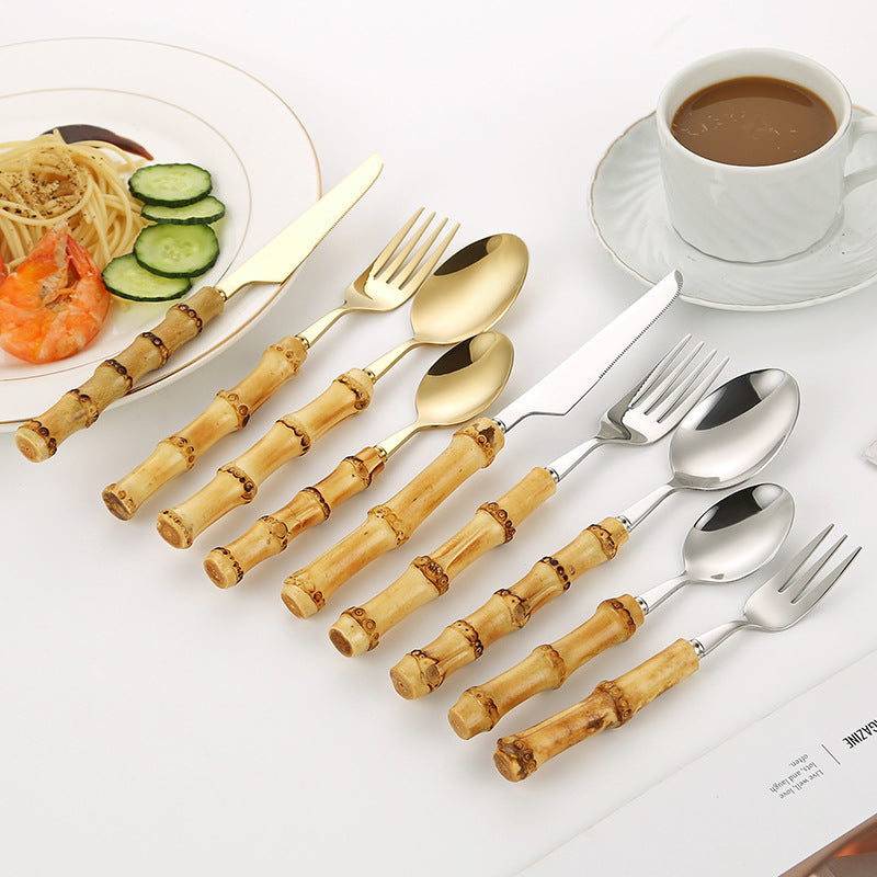 Bamboo Handle Salad Fork Kalsten