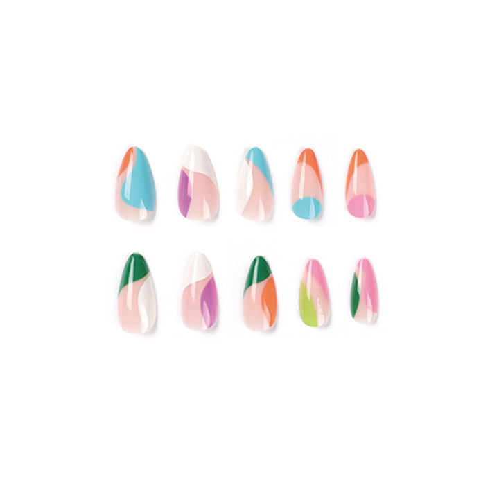 Artful nail art with colorful accents Kalsten