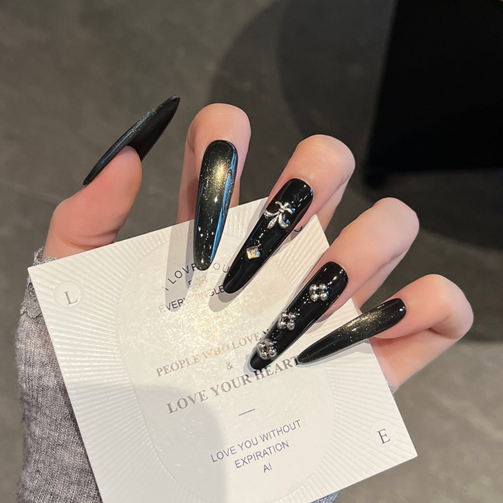 Elegant Floral Design Press-On Nail Extensions Kalsten