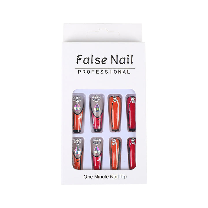 Creative artificial nails with modern color play Kalsten