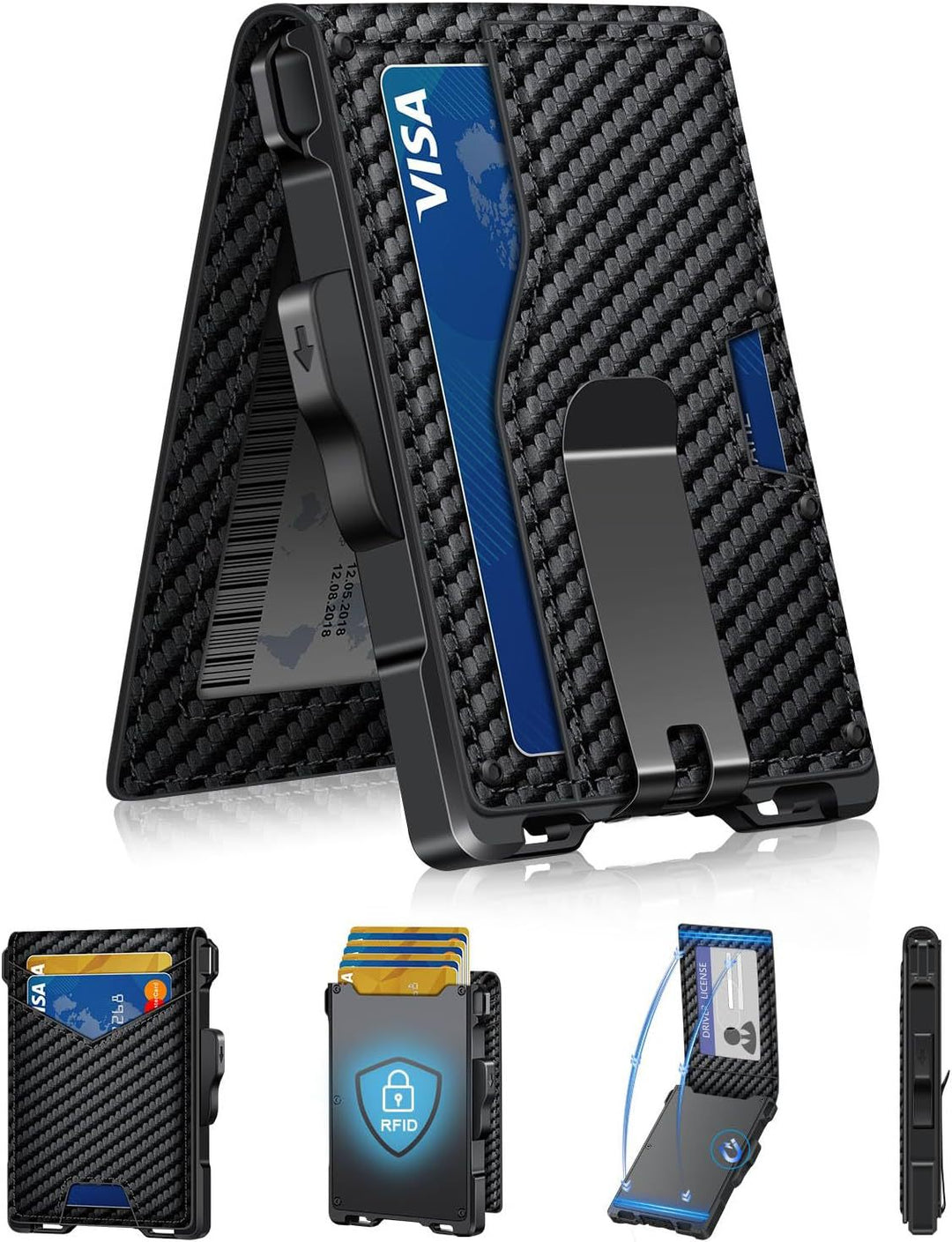 Ultra-Slim RFID-Blocking Cardholder Wallet Kalsten