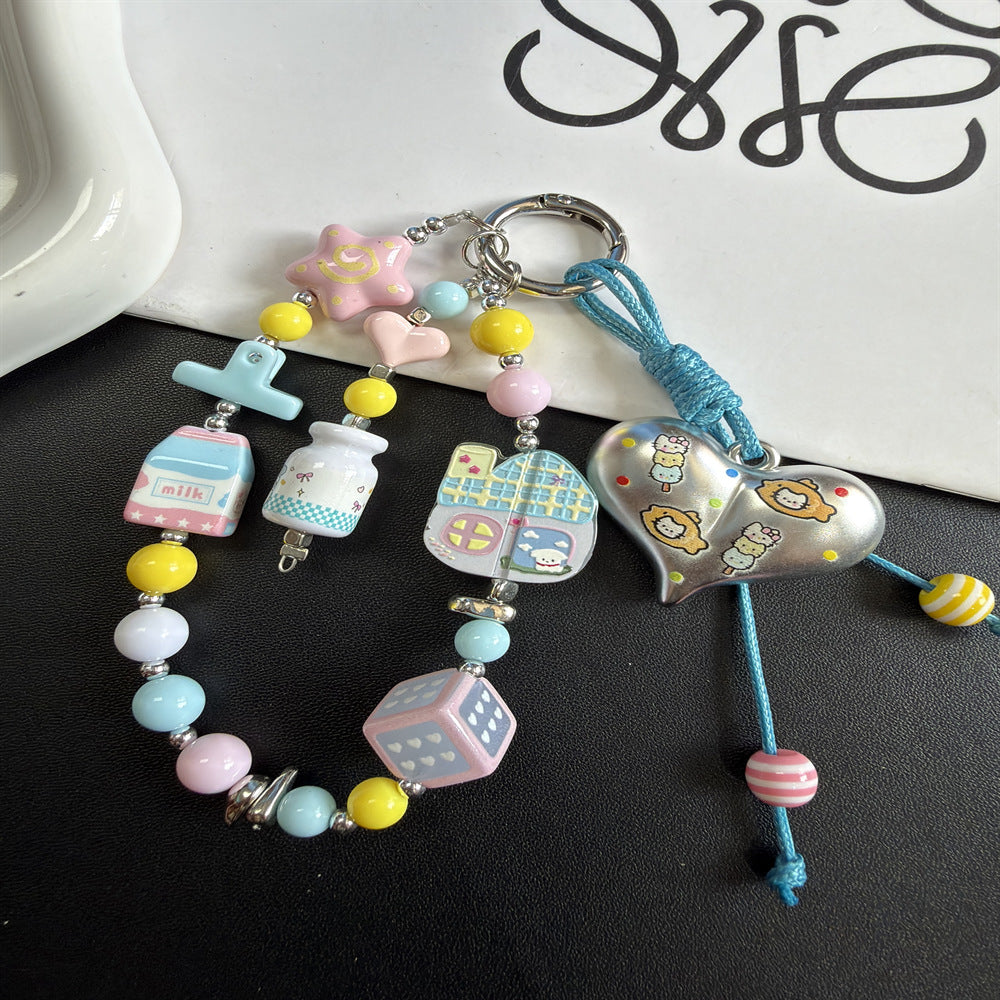 Playful Themed Charm Phone Lanyard Kalsten