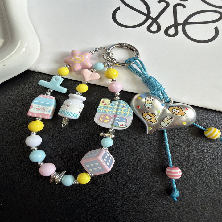 Playful Themed Charm Phone Lanyard Kalsten