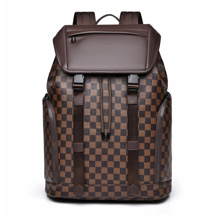 Luxe Checkerboard Pattern Backpack Kalsten
