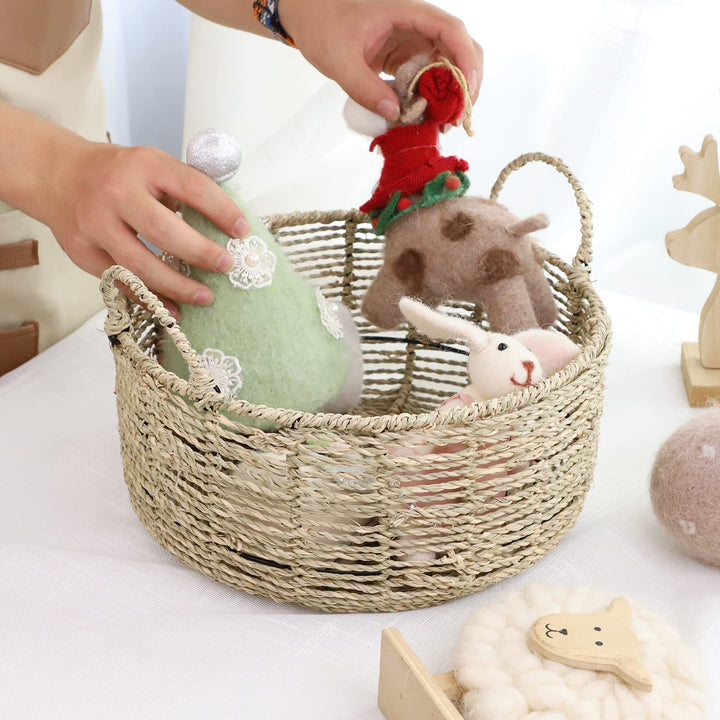 Rustic storage basket Kalsten