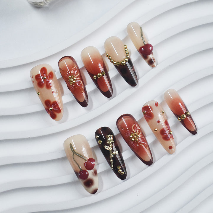 Premium Decorative Press-On Nails Kalsten