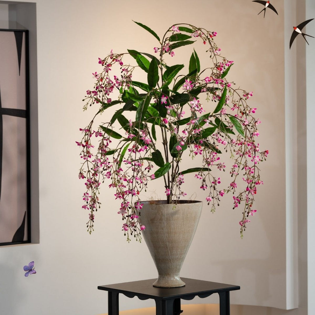 Lifelike Artificial Floral Arrangement in Decorative Pot