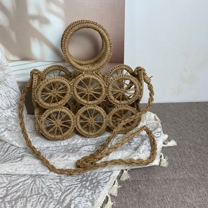Basket bag with Unique Wheel Design Kalsten