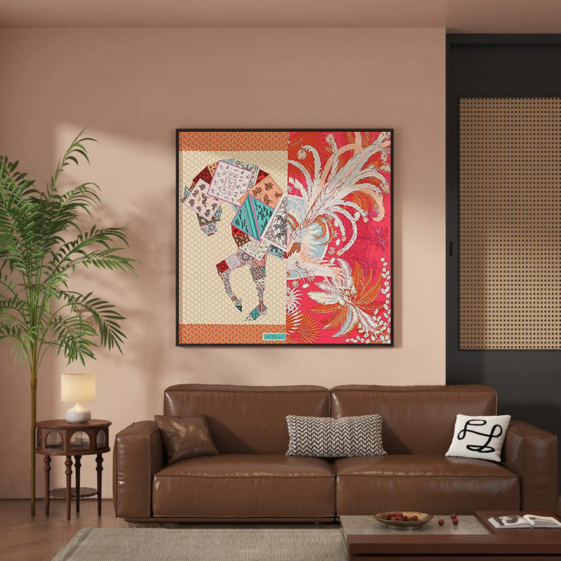 Equestrian-Themed Decorative Canvas Art