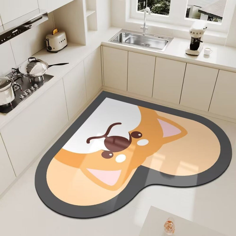 Cute Panda Themed Kitchen Floor Mat Kalsten