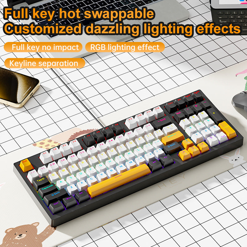 RGB Mechanical Gaming Keyboard with Hot-Swap Switches Kalsten