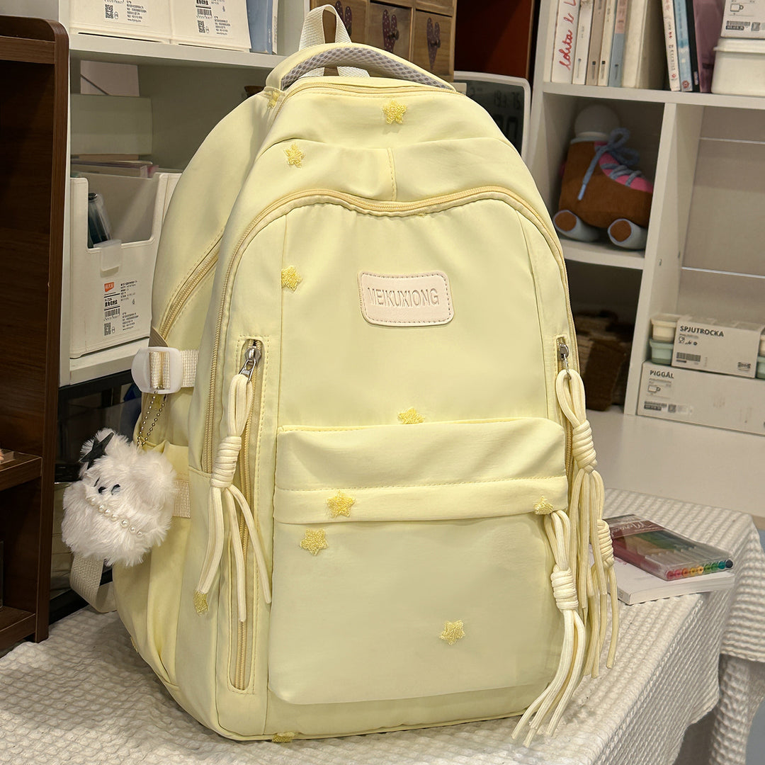 Decorative Star-Embellished Backpack Kalsten